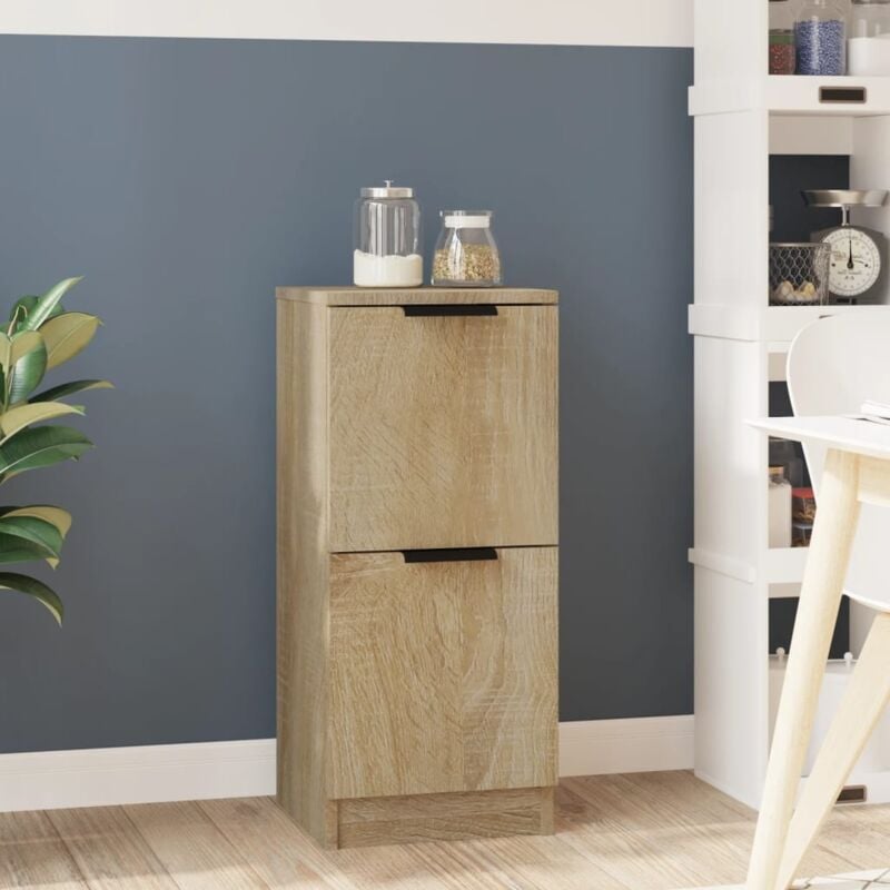 foto del prodotto vidaxl credenza rovere sonoma 30x30x70 cm in legno multistrato