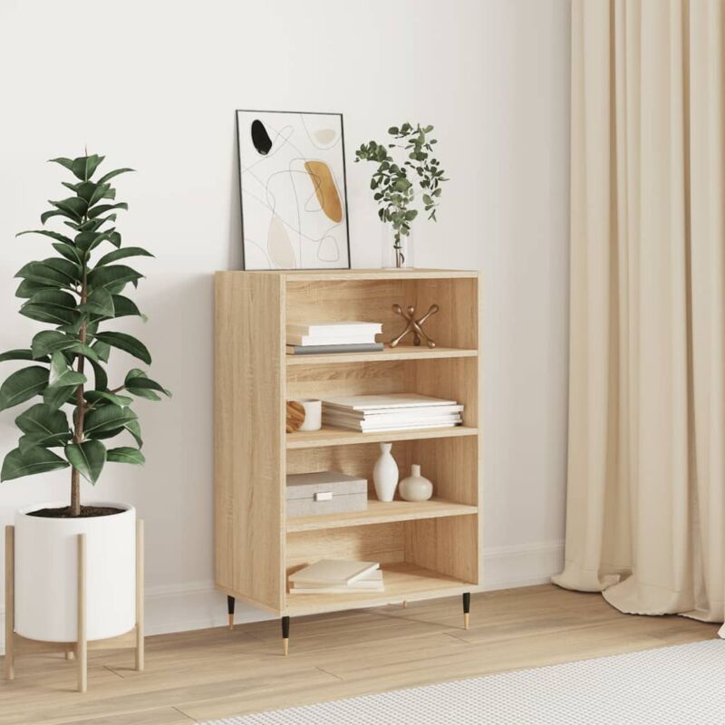 foto del prodotto vidaxl credenza rovere sonoma 57x35x90 cm in legno multistrato