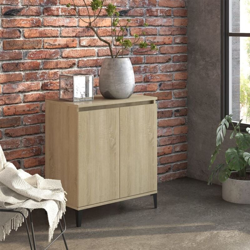 foto del prodotto vidaxl credenza rovere sonoma 60x35x70 cm in legno multistrato