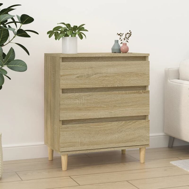 foto del prodotto vidaxl credenza rovere sonoma 60x35x70 cm in legno multistrato