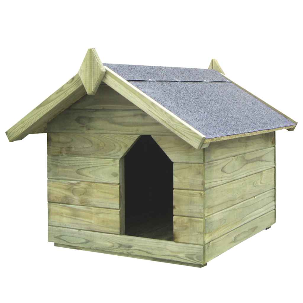 foto del prodotto vidaxl cuccia per cane da esterno con tetto apribile pino impregnato