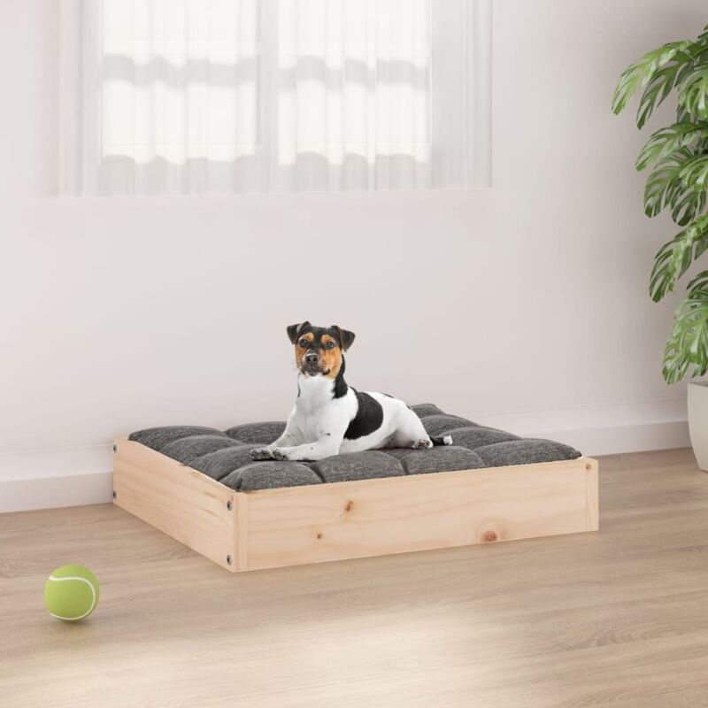 foto del prodotto vidaxl cuccia per cani 51,5x44x9 cm in legno massello di pino