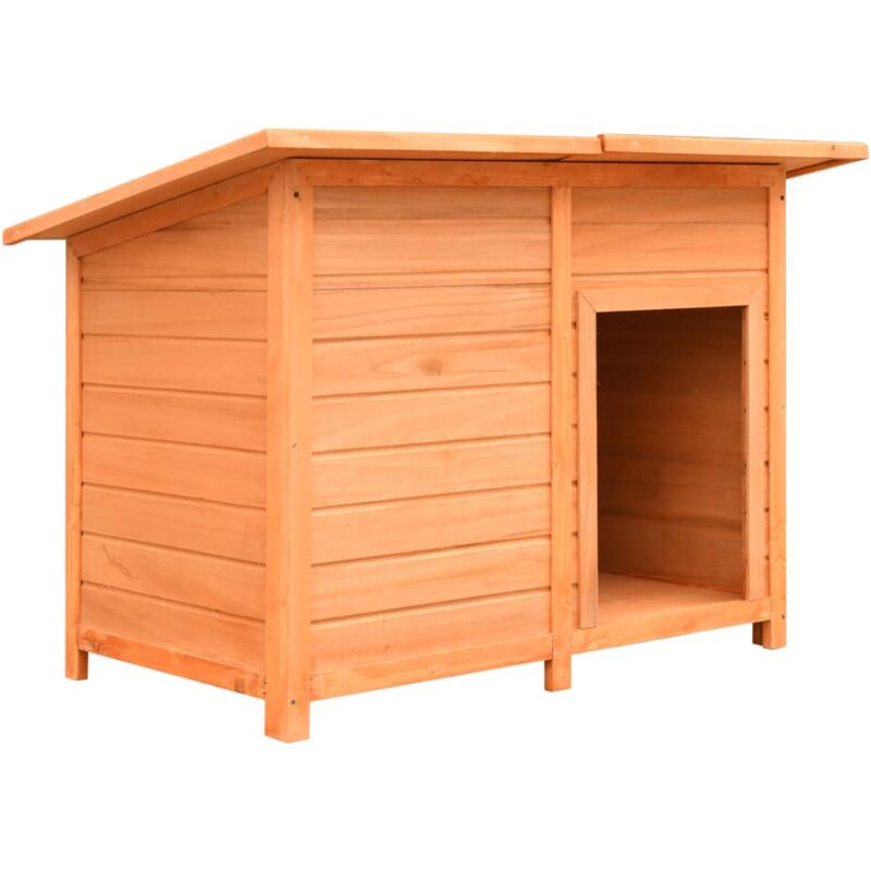 foto del prodotto vidaxl cuccia per cani in legno di pino e abete 120x77x86 cm