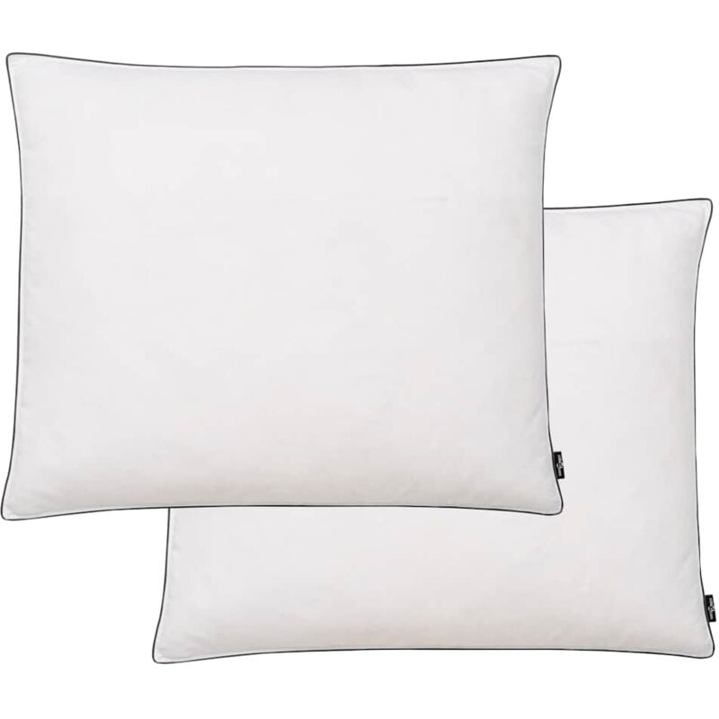 foto del prodotto vidaxl cuscini 2 pz imbottitura leggera mix di piume 70x60 cm bianchi