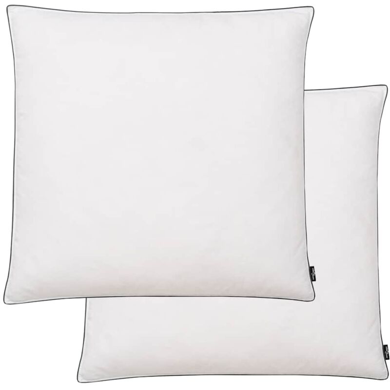foto del prodotto vidaxl cuscini 2 pz imbottitura leggera mix di piume 80x80 cm bianchi