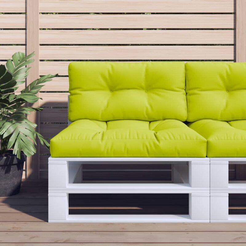 foto del prodotto vidaxl cuscini per divani in pallet 2 pz verde intenso in tessuto 263793