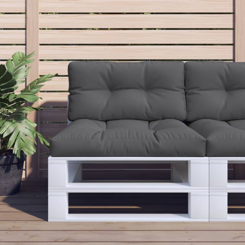 foto del prodotto vidaxl cuscini per pallet 2 pz antracite in tessuto