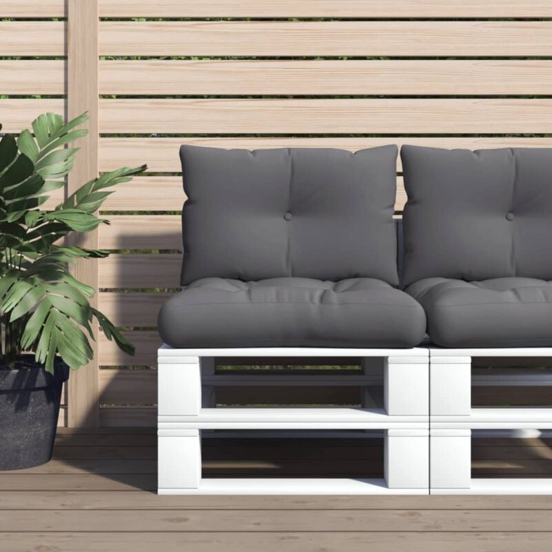 foto del prodotto vidaxl cuscini per pallet 2 pz antracite in tessuto
