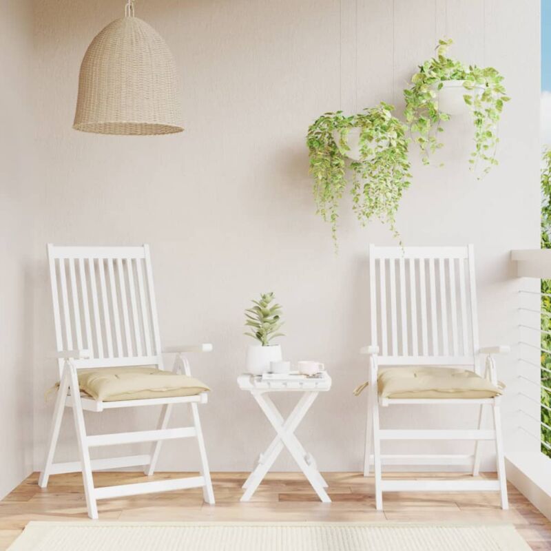 foto del prodotto vidaxl cuscini per pallet 2 pz beige 50x50x7 cm tessuto oxford