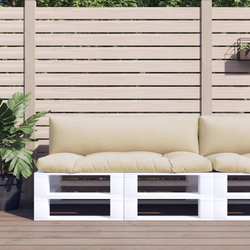 foto del prodotto vidaxl cuscini per pallet 2 pz beige in tessuto 143474