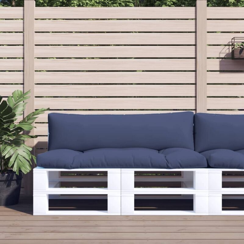 foto del prodotto vidaxl cuscini per pallet 2 pz blu marino in tessuto oxford
