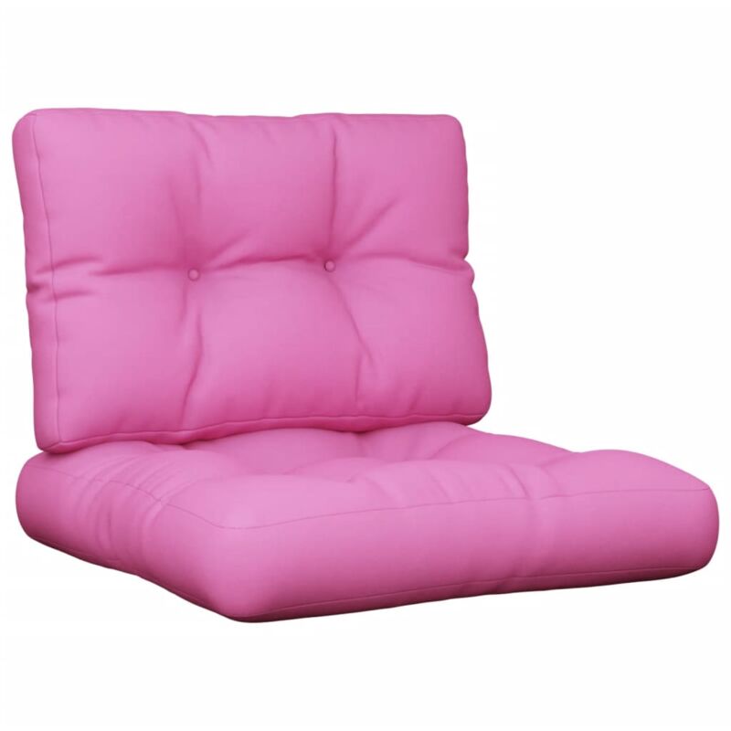 foto del prodotto vidaxl cuscini per pallet 2 pz rosa in tessuto