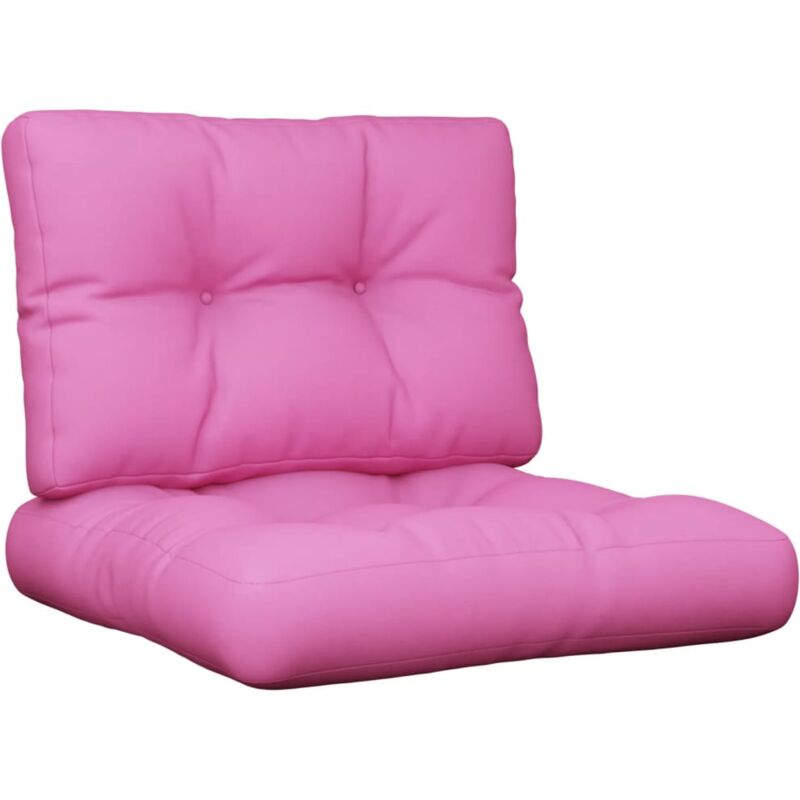 foto del prodotto vidaxl cuscini per pallet 2 pz rosa in tessuto