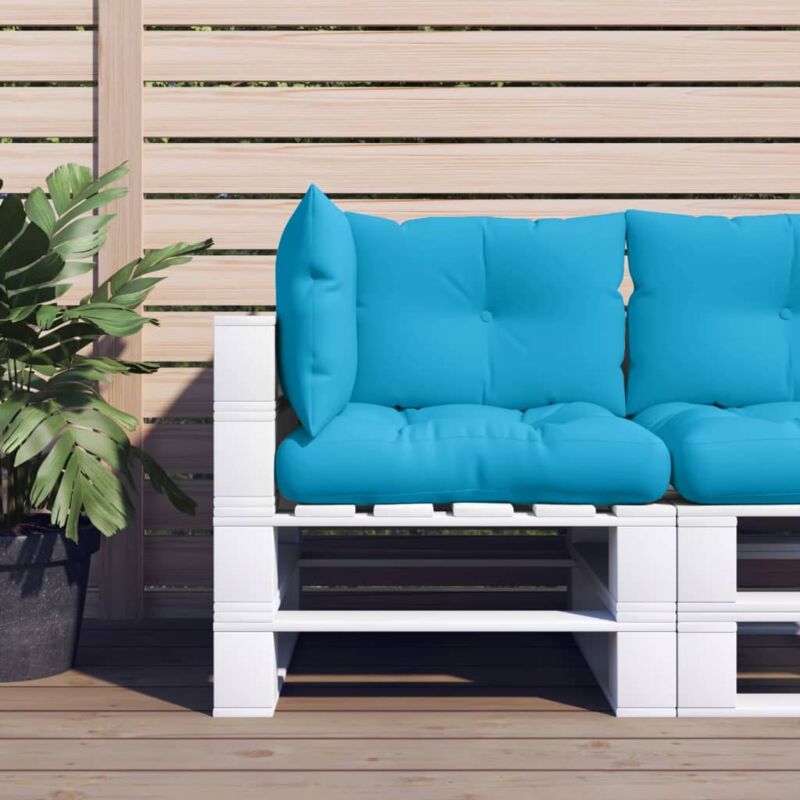 foto del prodotto vidaxl cuscini per pallet 3 pz blu in tessuto