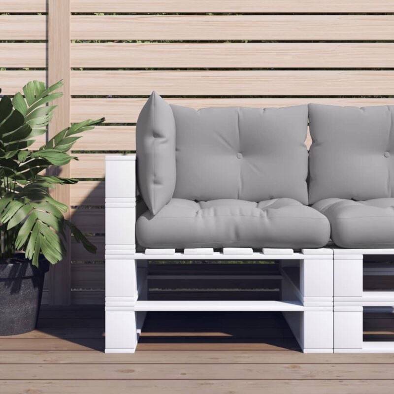 foto del prodotto vidaxl cuscini per pallet 3 pz grigi in tessuto