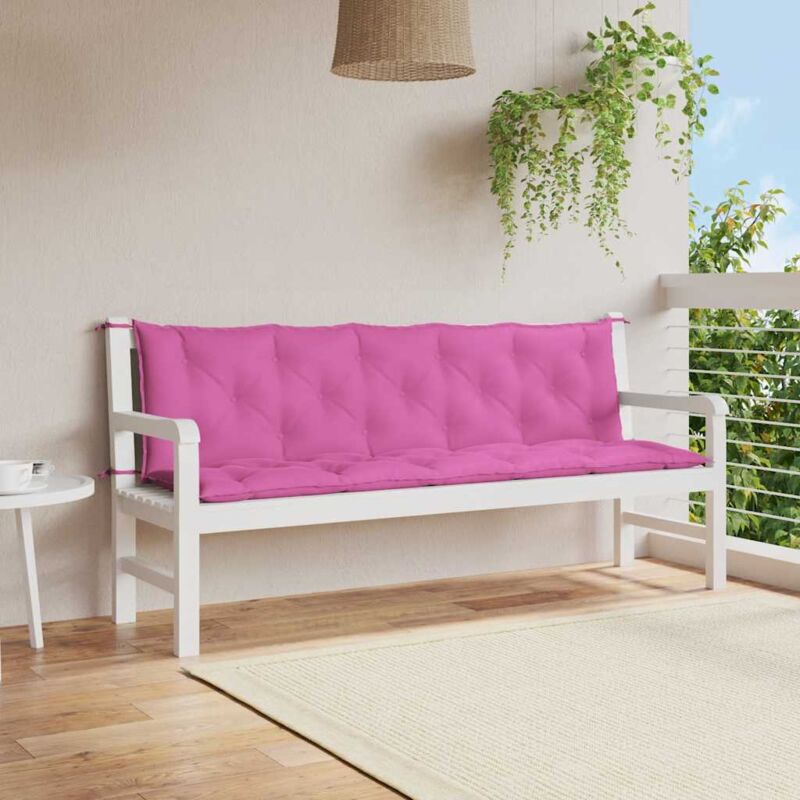 foto del prodotto vidaxl cuscini per panca 2 pz rosa in tessuto oxford