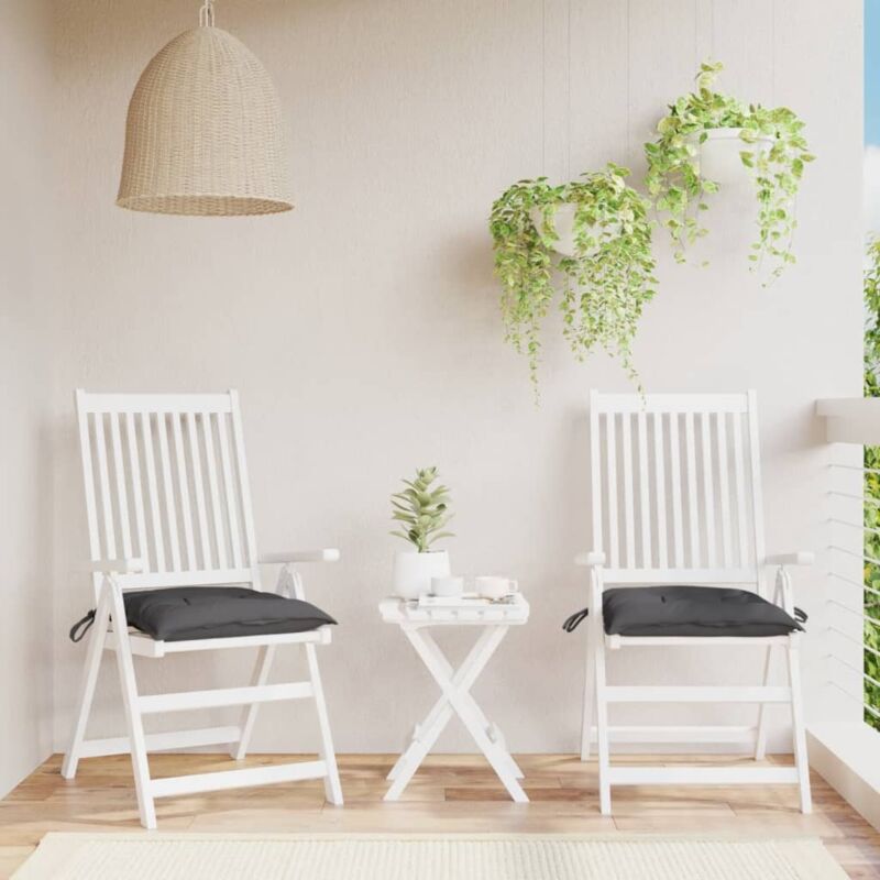 foto del prodotto vidaxl cuscini per sedia 2 pz antracite 40x40x7 cm in tessuto oxford