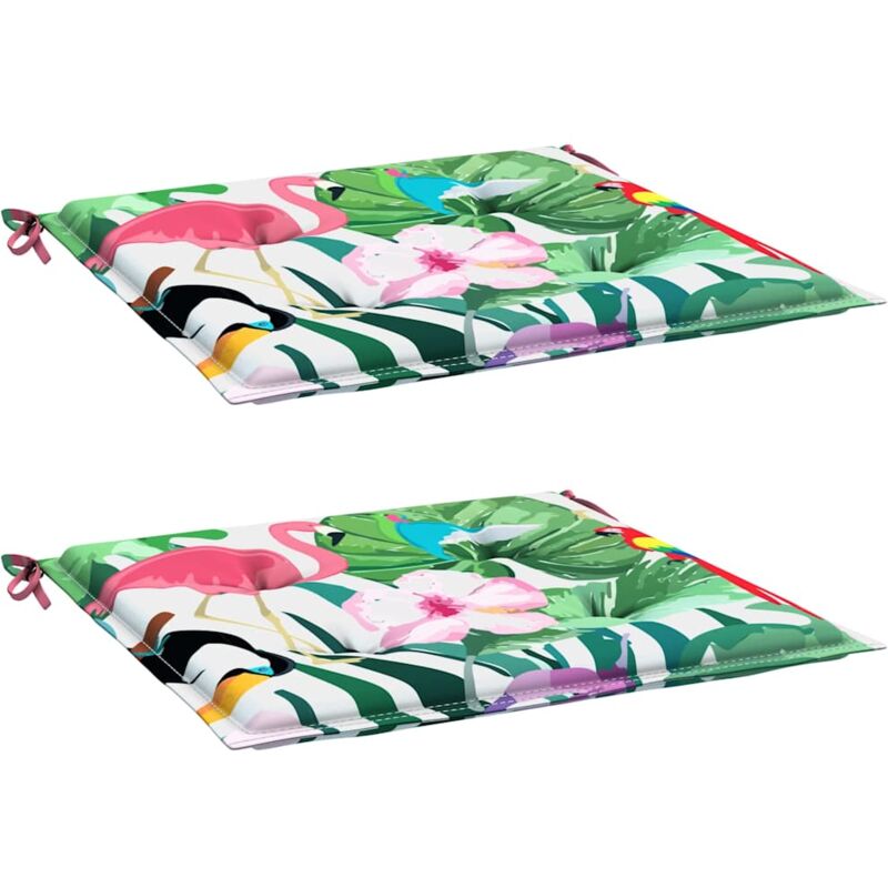 foto del prodotto vidaxl cuscini per sedia 2pz multicolore 40x40x4 cm in tessuto