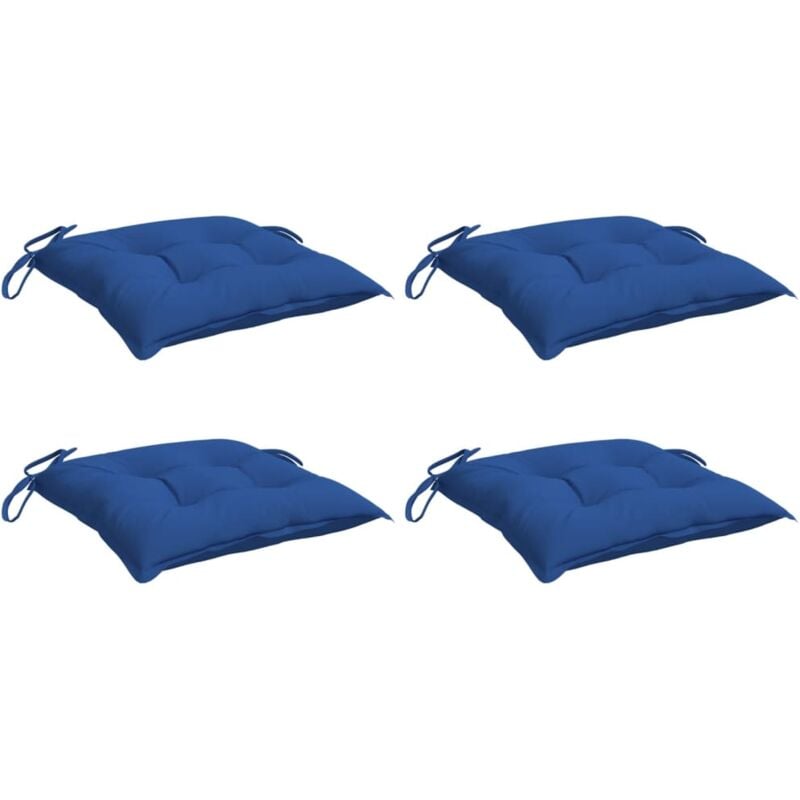 foto del prodotto vidaxl cuscini per sedia 4 pz blu 40x40x7 cm in tessuto oxford