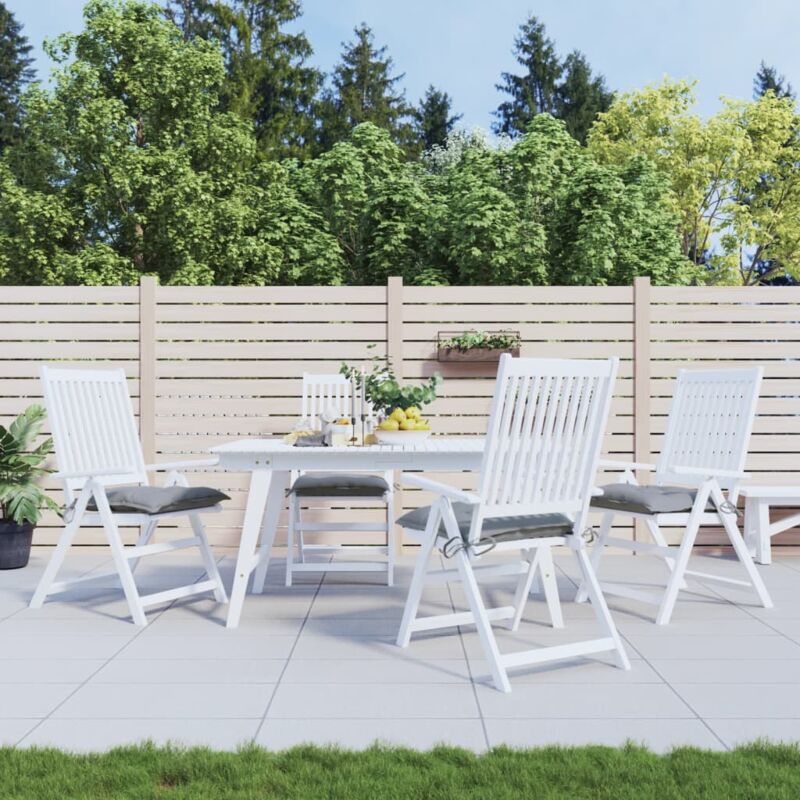 foto del prodotto vidaxl cuscini per sedia 4 pz grigi 50x50x7 cm tessuto oxford