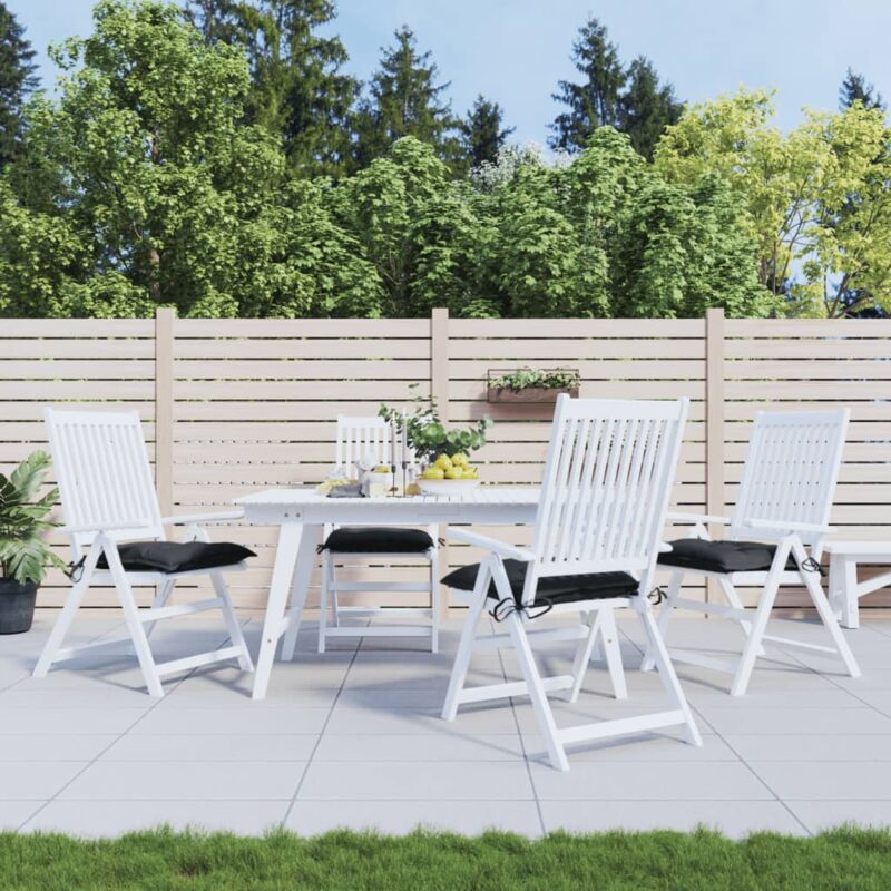 immagine 0 del prodotto vidaxl cuscini per sedia 4 pz neri 40x40x7 cm in tessuto oxford