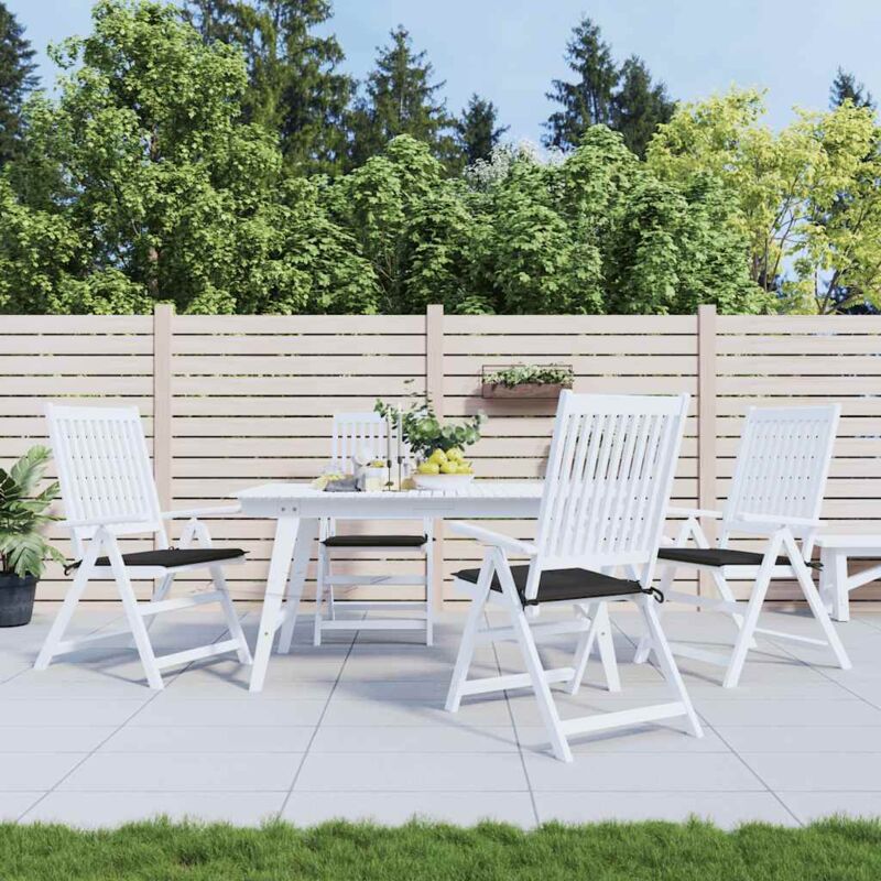 foto del prodotto vidaxl cuscini per sedia 4 pz neri 50x50x4 cm in tessuto oxford