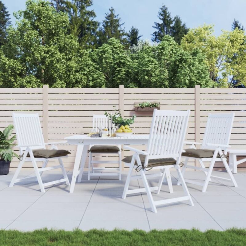 foto del prodotto vidaxl cuscini per sedia 4 pz tortora 50x50x7 cm tessuto oxford
