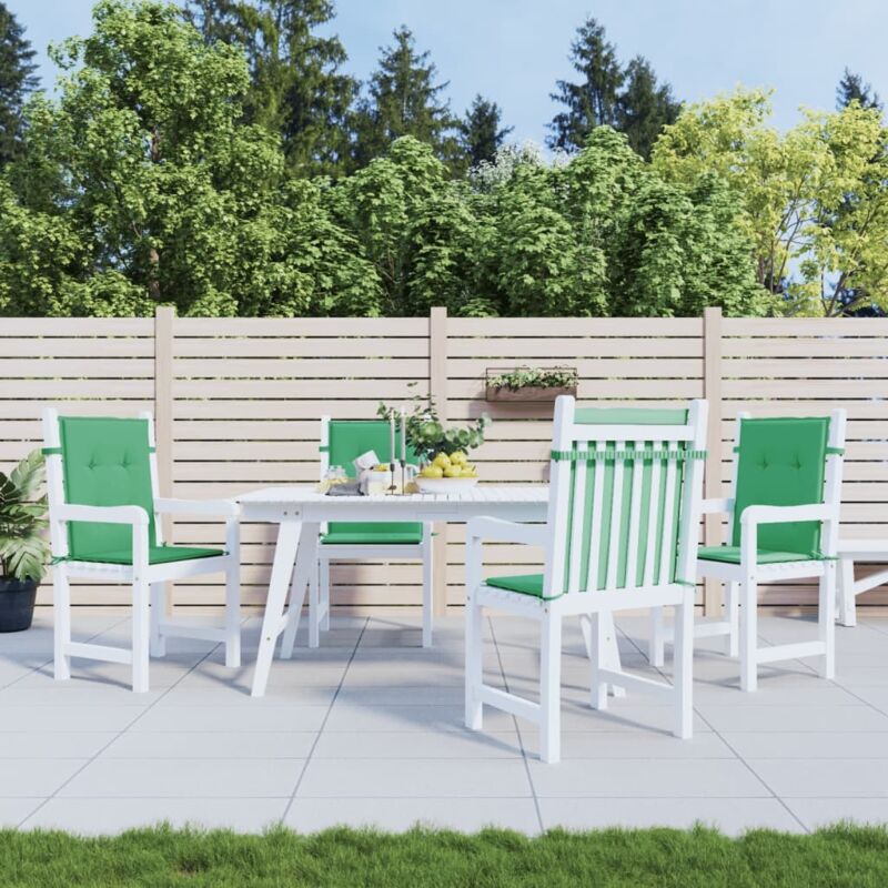 foto del prodotto vidaxl cuscini per sedia 4 pz verdi 100x50x3 cm in tessuto oxford