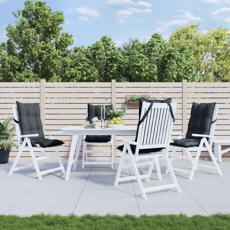 foto del prodotto vidaxl cuscini per sedia schienale alto 4 pz antracite tessuto oxford