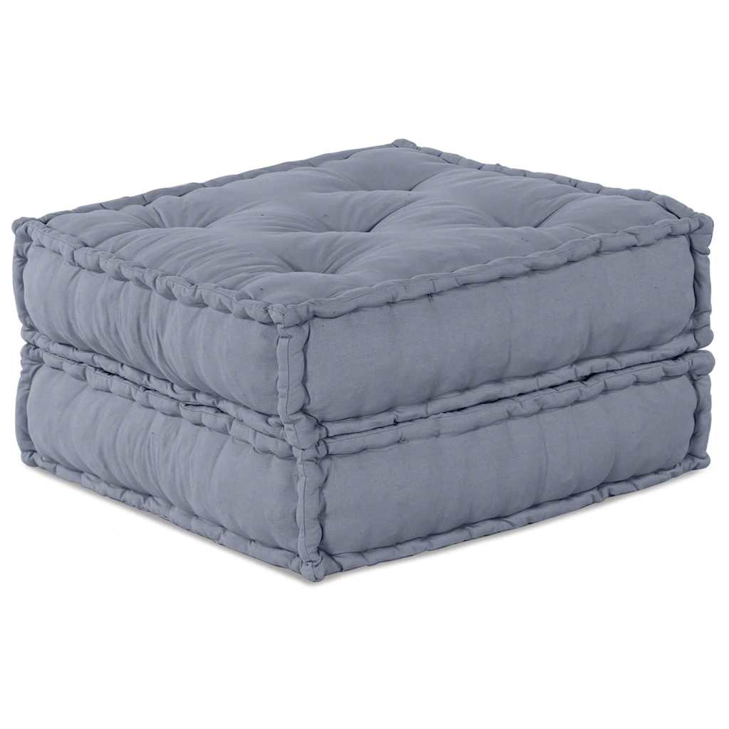 foto del prodotto vidaxl cuscino grigio 70 x 70 x 36 cm poliestere
