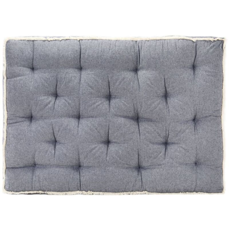 foto del prodotto vidaxl cuscino per divano in pallet blu 120x80x10 cm 886206