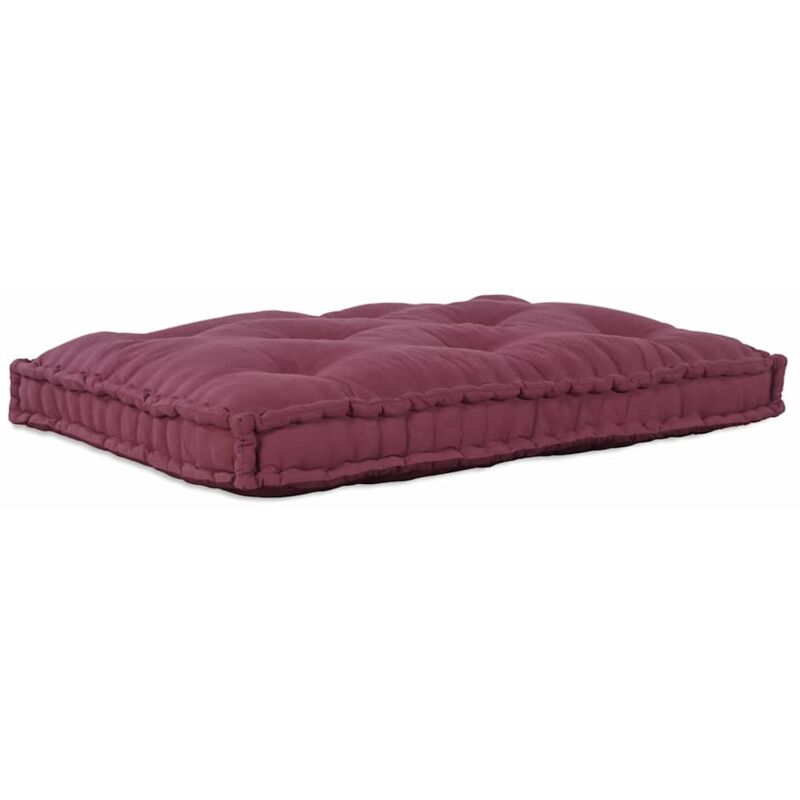 foto del prodotto vidaxl cuscino per divano pallet rosso tessuto