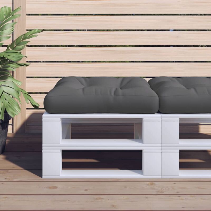 foto del prodotto vidaxl cuscino per pallet antracite 50x50x12 cm in tessuto