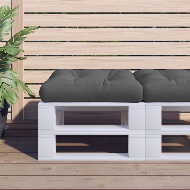 foto del prodotto vidaxl cuscino per pallet antracite 60x61,5x10 cm in tessuto