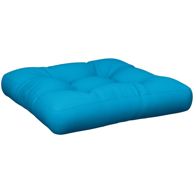foto del prodotto vidaxl cuscino per pallet azzurro 58x58x10 cm in tessuto
