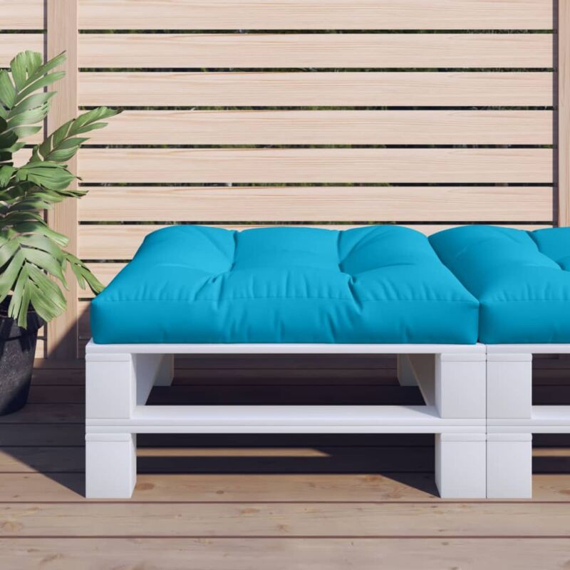 foto del prodotto vidaxl cuscino per pallet blu 80x80x12 cm in tessuto