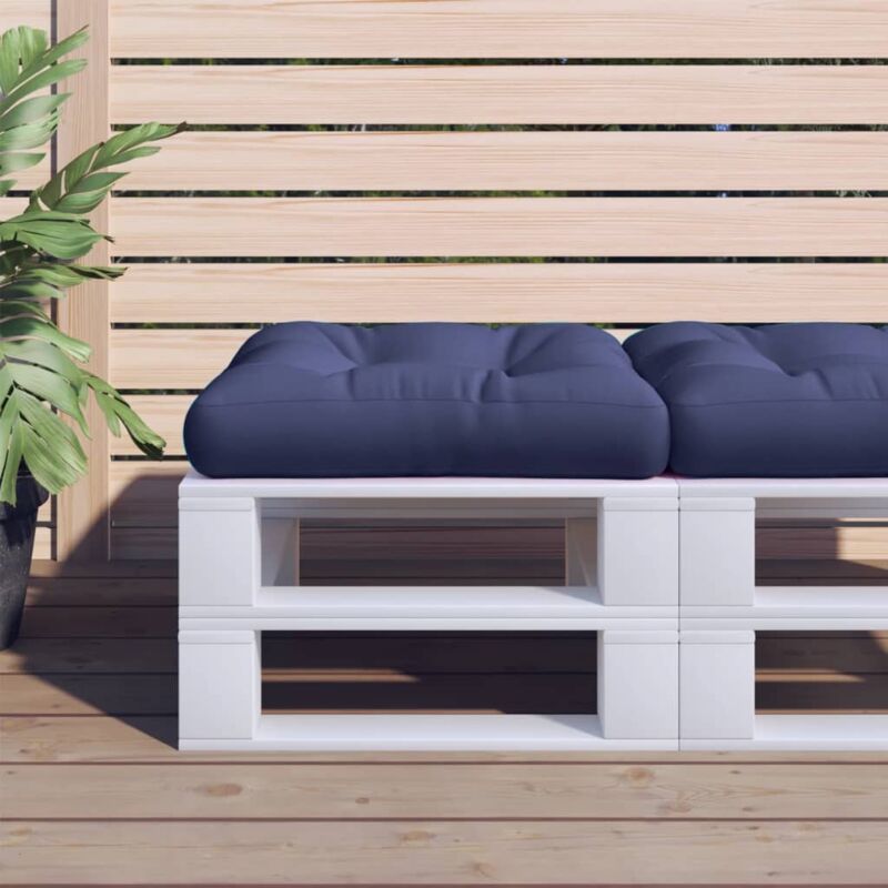foto del prodotto vidaxl cuscino per pallet blu marino 60x60x12 cm in tessuto
