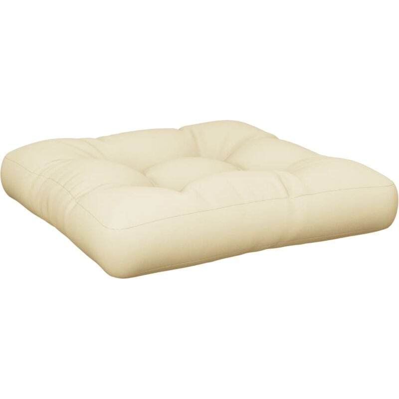 foto del prodotto vidaxl cuscino per pallet crema 58x58x10 cm in tessuto