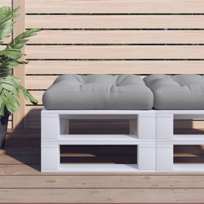 foto del prodotto vidaxl cuscino per pallet grigio 58x58x10 cm in tessuto