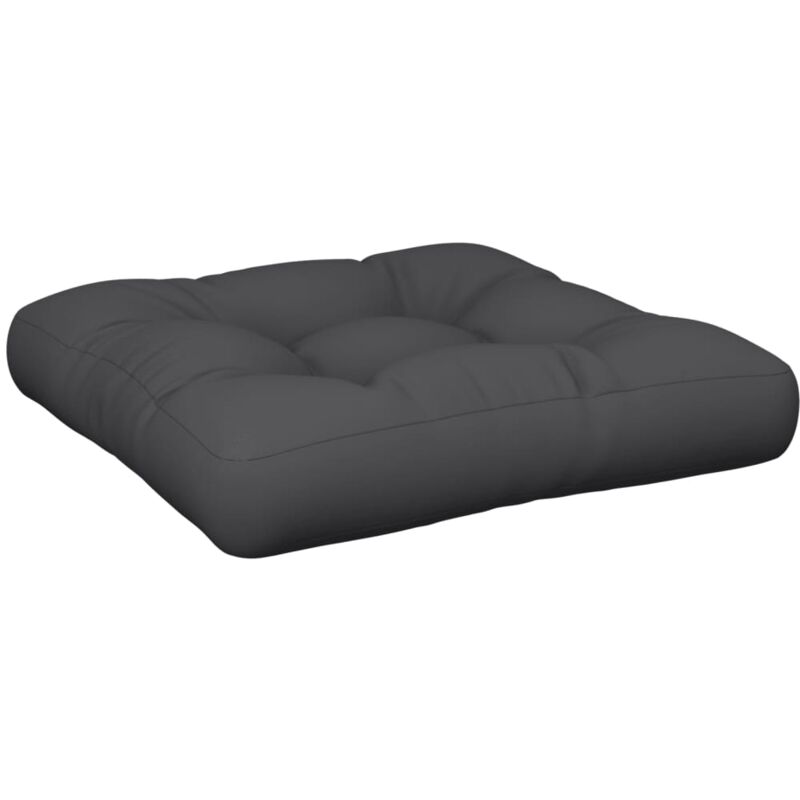 foto del prodotto vidaxl cuscino per pallet nero 58x58x10 cm in tessuto