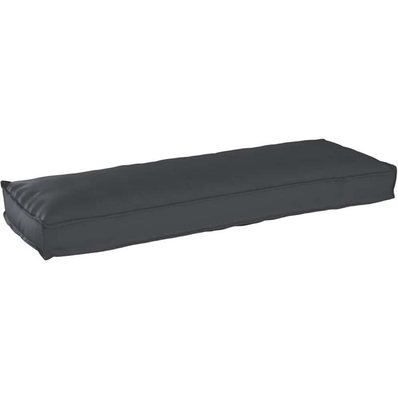 foto del prodotto vidaxl cuscino per pallet per panchina, nero, 120 x 40 x 8 cm in tessuto oxford