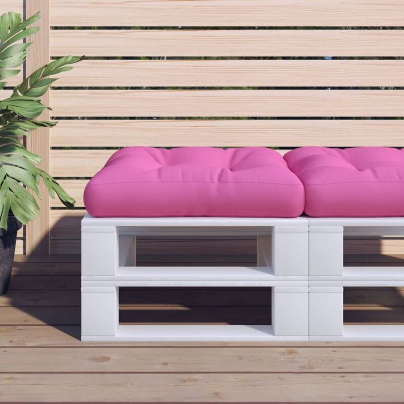 foto del prodotto vidaxl cuscino per pallet rosa 58x58x10 cm in tessuto oxford