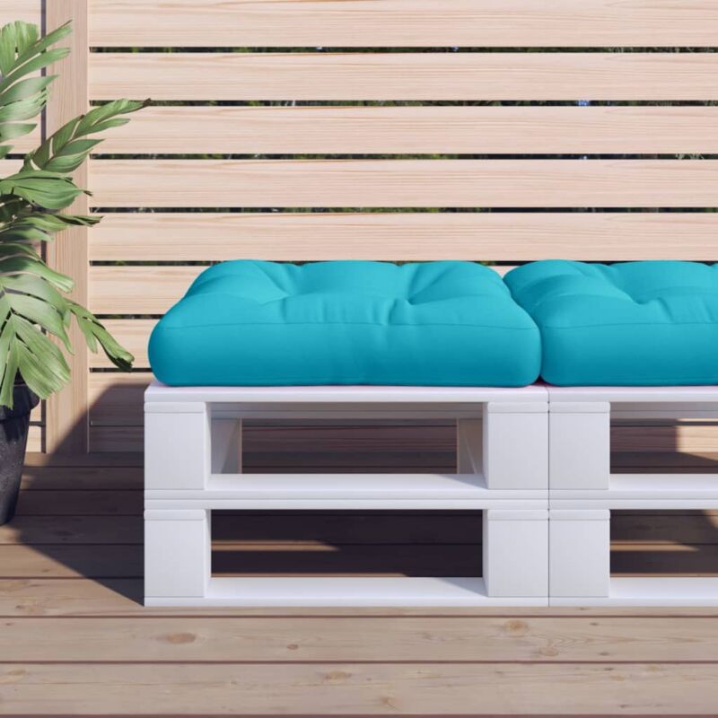 foto del prodotto vidaxl cuscino per pallet turchese 60x61,5x10 cm in tessuto oxford