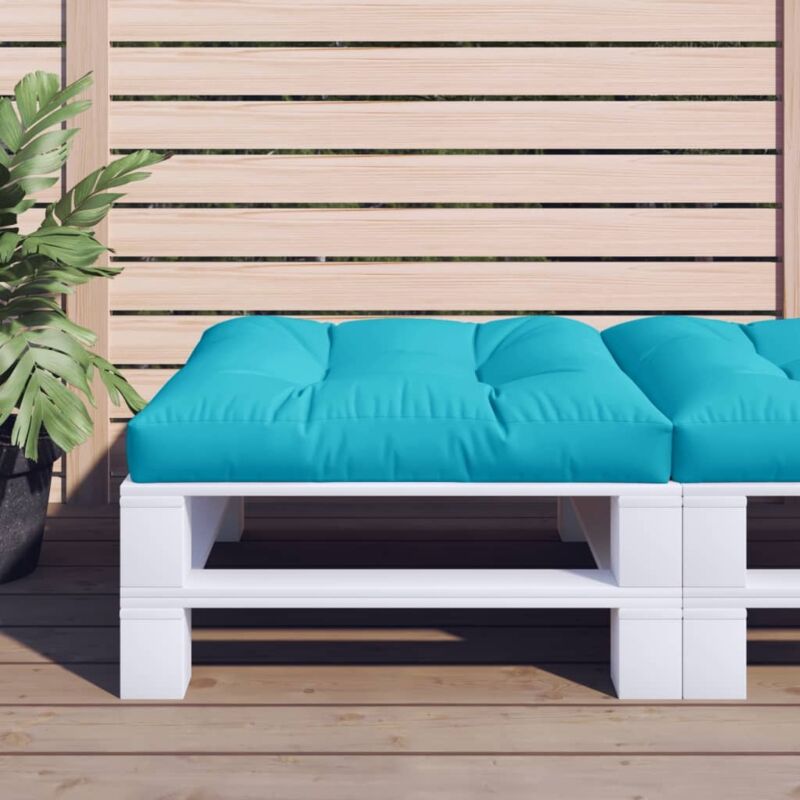 foto del prodotto vidaxl cuscino per pallet turchese 80x80x12 cm in tessuto