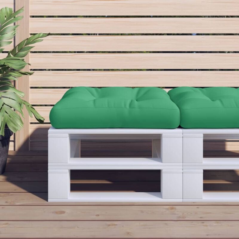 foto del prodotto vidaxl cuscino per pallet verde 58x58x10 cm in tessuto