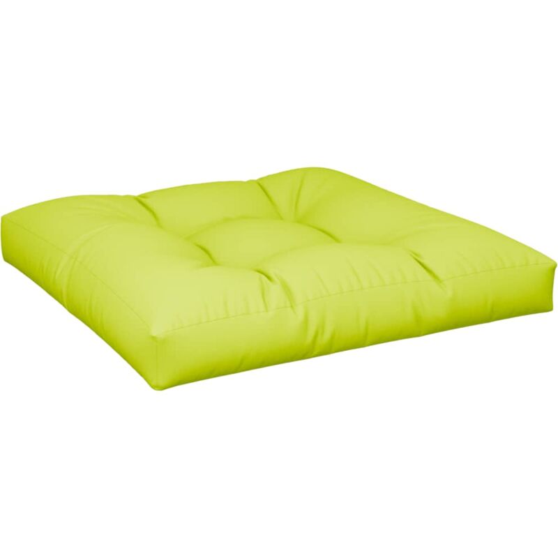 foto del prodotto vidaxl cuscino per pallet verde brillante 70x70x12 cm in tessuto
