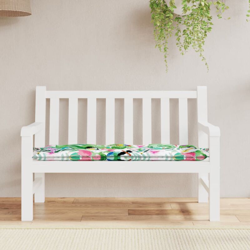 foto del prodotto vidaxl cuscino per panca da giardino multicolore 120x50x7cm in tessuto