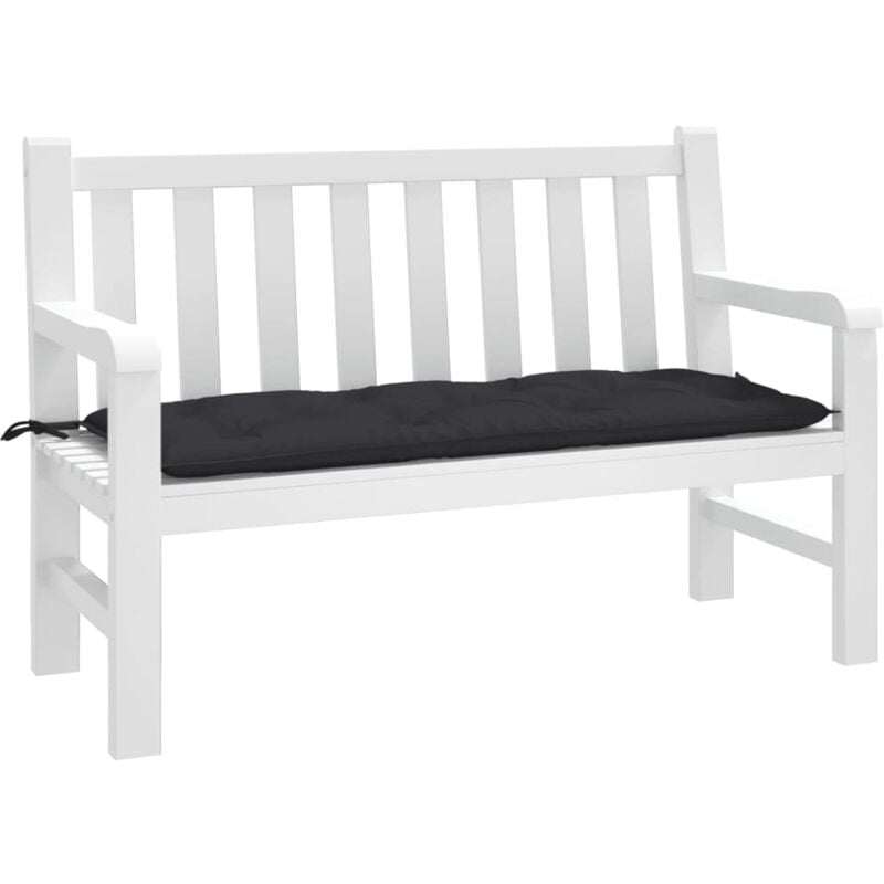 foto del prodotto vidaxl cuscino per panca nero 120x50x7 cm in tessuto oxford
