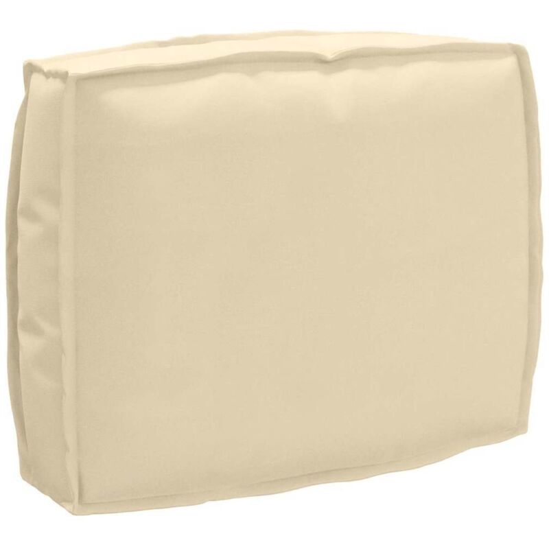 foto del prodotto vidaxl cuscino per schienale pallet con cuscino beige 50 x 40 x 12 cm