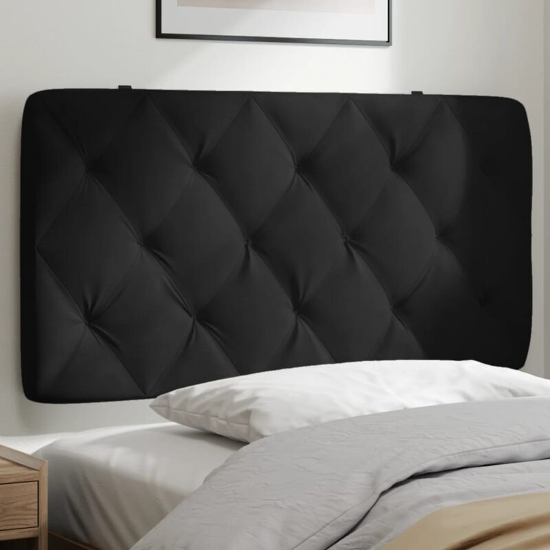 foto del prodotto vidaxl cuscino testiera nero 100 cm in velluto
